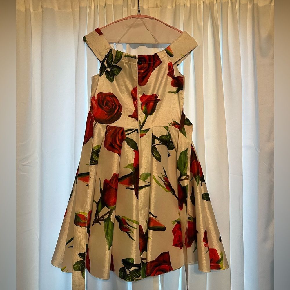 Windsor Formal Off The Shoulder Rose Dress - Picture 2 of 4